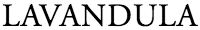 LAVANDULA